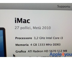 iMac 27 pollici anno 2010