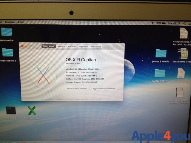 MacBook Air 11 pollici