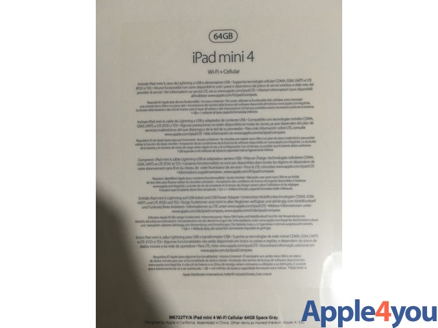 iPad mini 4 64 gb Cellular SIGILLATO